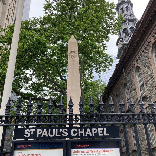 Снимок сделан в St. Paul&#39;s Chapel пользователем Danny T. 6/13/2021