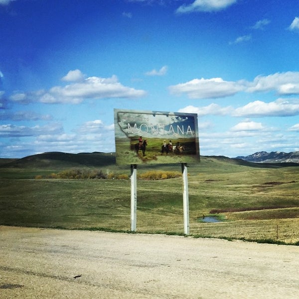 Photo taken at Wyoming/Montana Border by Charlie S. on 4/19/2015