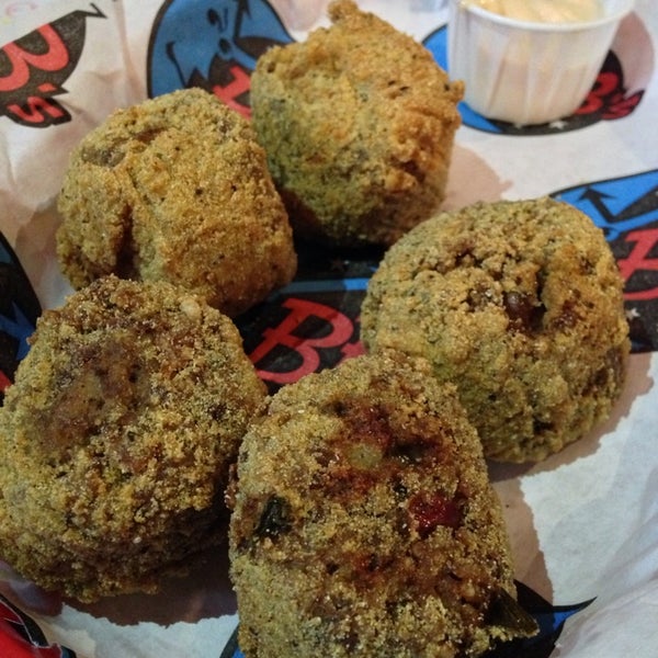 Boudin balls are fantastic.  Pair it with another side and you've got a meal.