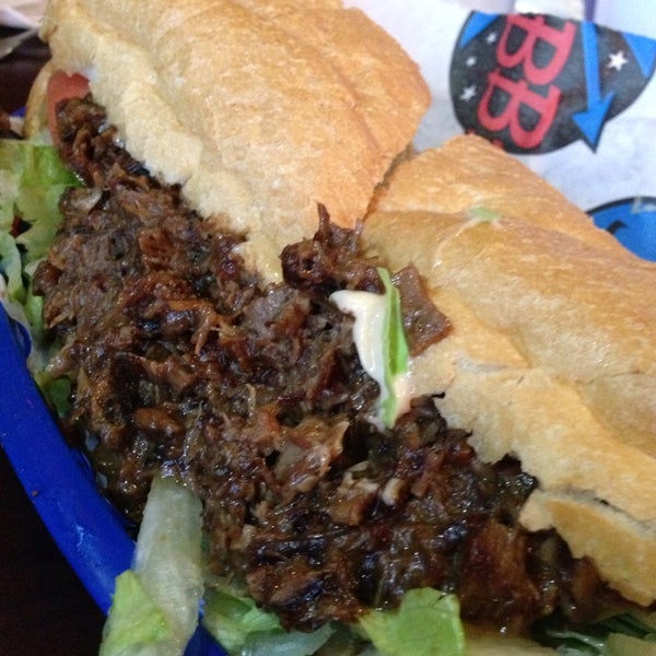 Debris filled po-boy.   The end.  Get this as your first po-boy.