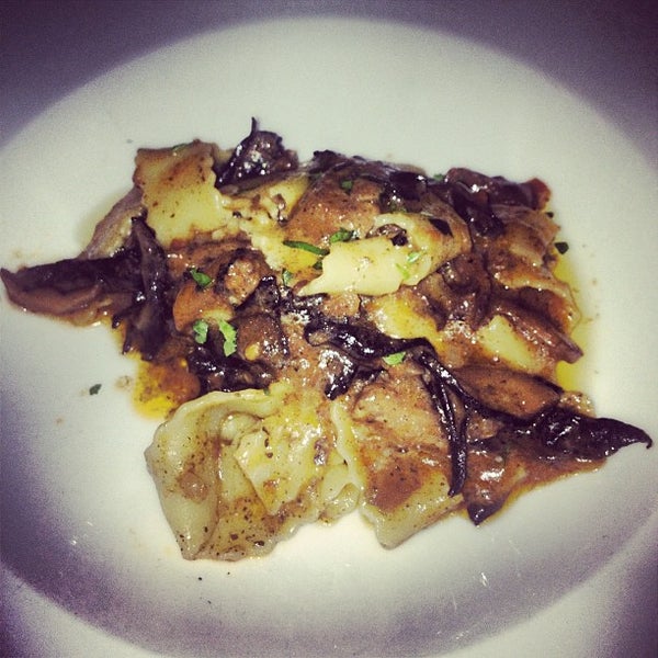 The Handmade Pappardelle ai Funghi is a must have!