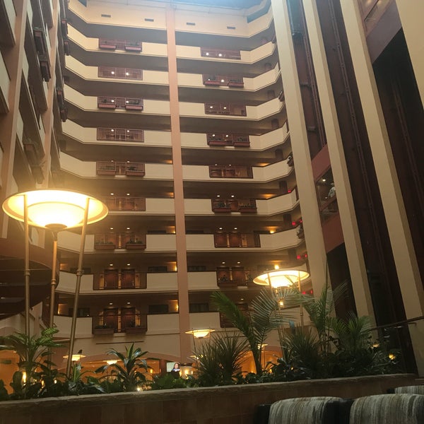 Beautiful hotel. Great amenities. They have managers night with free drinks for hotel guests from 5:30-7:30. Very friendly staff.