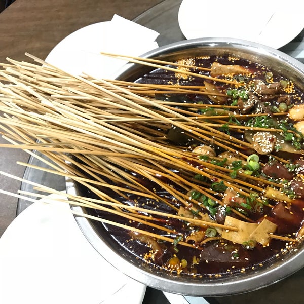 Spicy chuan chuan skewers and other Sichuan food are soo good