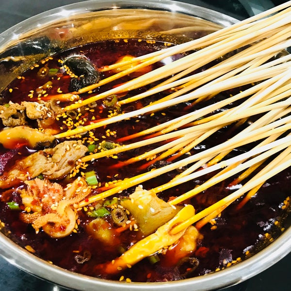 the famous Leng Guo Chuan Chuan 冷锅串串, sichuan style street food