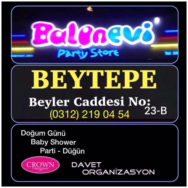 Photo taken at Balonevi Beytepe &amp; Crown Showroom by Crown Balonevi Party Store T. on 4/16/2019