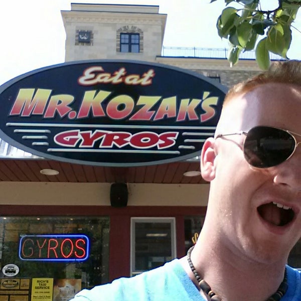 Photo taken at Mr. Kozak&#39;s Gyros by Christopher W. on 7/14/2014