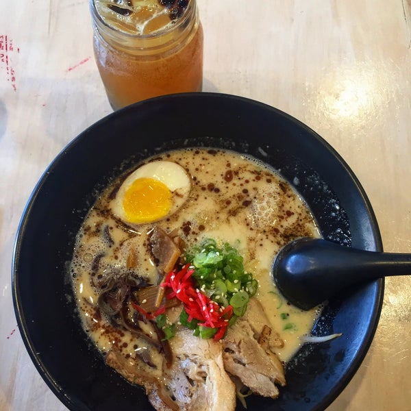 This place surprised me, it is little but wow the flavor, best ramen in a long time + lychee boba tea. They had Gutedama in the tv and then korean pop