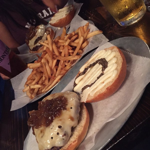 These burgers are sooo tasty, worth every penny. French fries order is good for two. Good selection of beers.