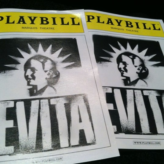 Photo taken at Evita on Broadway by andra on 1/13/2013