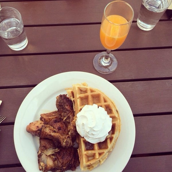 I tried their jerk chicken and waffles. I AM A FAN!