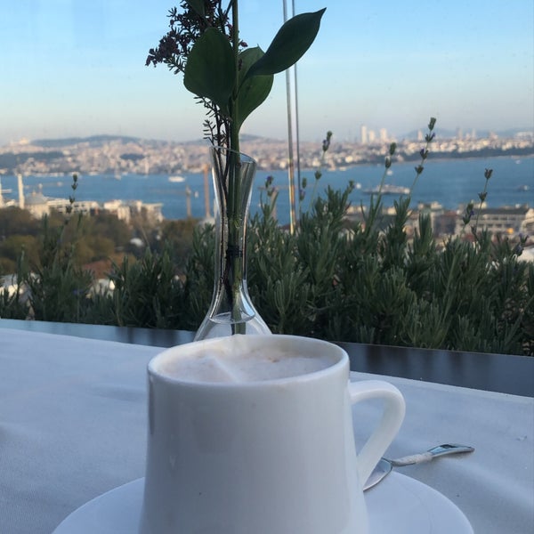 Photo taken at Georges Hotel Roof Terrace by Zeynep on 11/3/2019