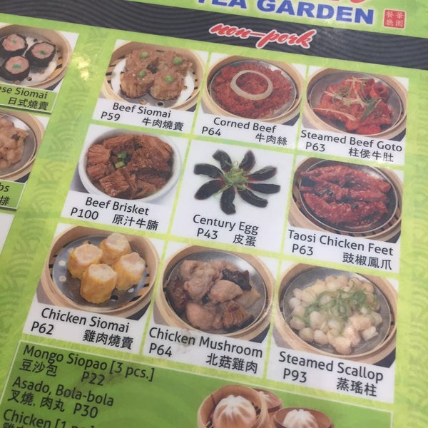 Mandarin Tea Garden Menu Davao Fasci Garden