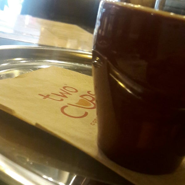 Photo taken at Two Cups Coffee by Burcu on 5/7/2019