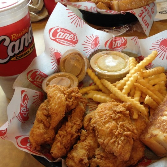 Photo taken at Raising Cane&#39;s Chicken Fingers by Andrea C. on 2/10/2013