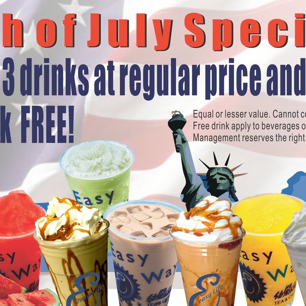 July 4 Special Buy 3 Get 1 FREE!