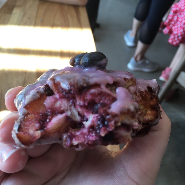 Try the Blueberry Fritter and Mexican Hot Chocolate Donut!