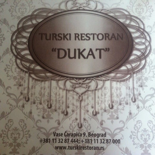 Снимок сделан в Turkish Restaurant Dukat пользователем Korkmaz ⛽. 4/29/2016