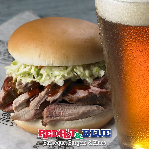 red and blue barbecue