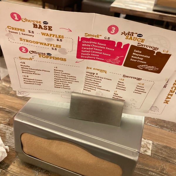 Crepes & Waffles Dessert Shop in Amsterdam