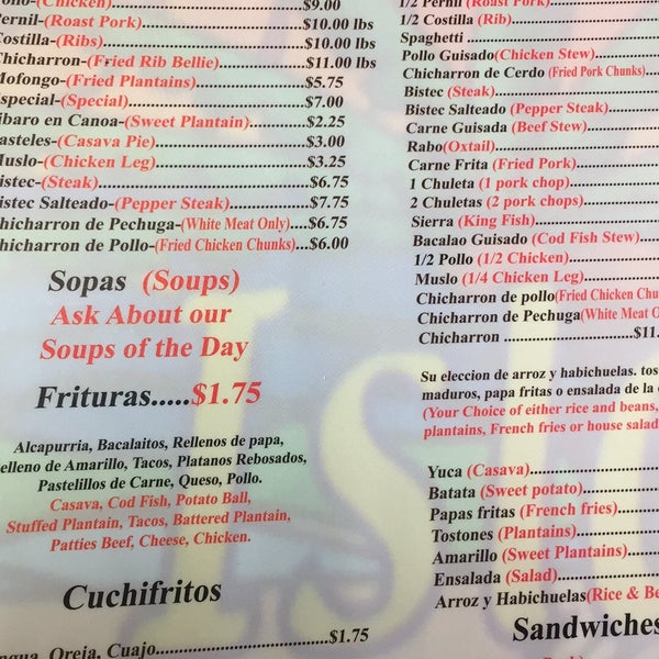 La Isla Cuchifritos Latin American Restaurant in Brooklyn