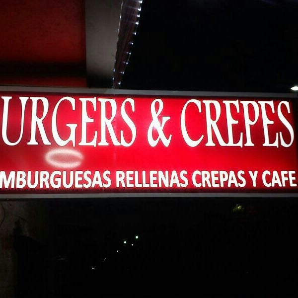 Photo taken at Burgers &amp; Crepes by Carlos G. on 3/5/2014