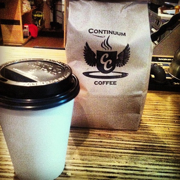 Photo taken at Continuum Coffee by Kirsten P. on 1/20/2013