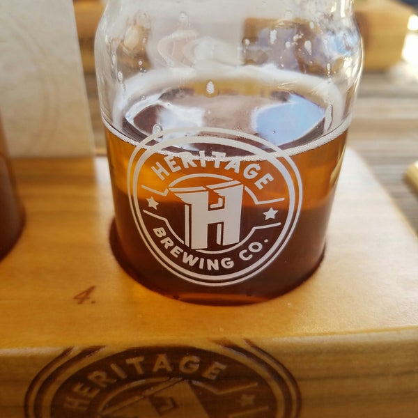 Photo taken at Heritage Brewing Co. by A K. on 7/28/2018