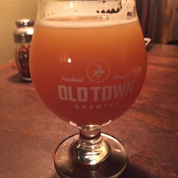 Photo taken at Old Town Pizza &amp; Brewing by Andrew M. on 11/4/2018