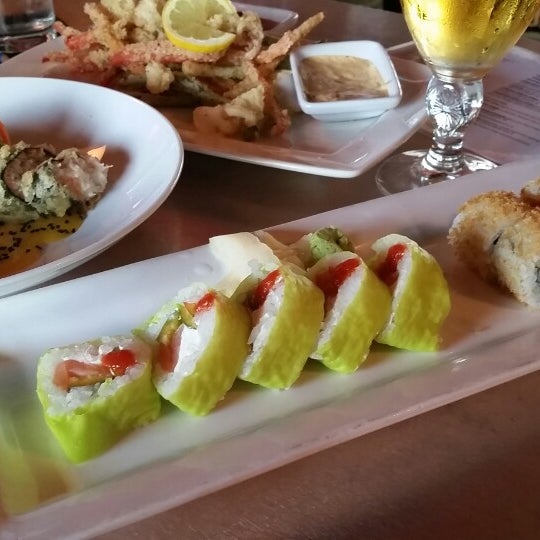 Crunchy blue, Hawaiian roll, crunchy LA, hot popper... all their sushi is amazing!! Their happy hour has great drink deals. Only place I can get Stella Artios for only $3!