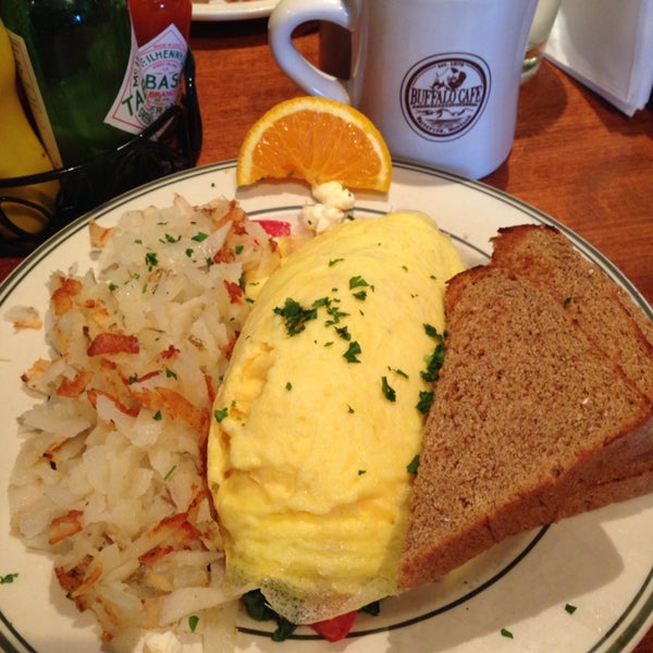 The Mediterranean omelet was delicious. Try one of the breakfast pies.