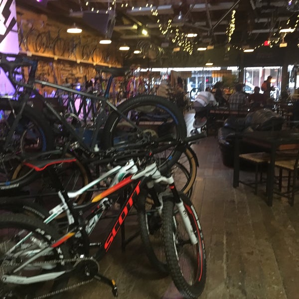 Photo taken at Velo Cult Bicycle Shop &amp; Bar by anomalily on 5/17/2018