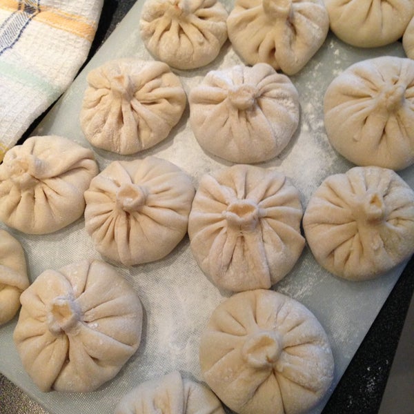 Кучмачи из говяжьих потрохов Хинкали