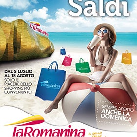 L'oasi dei Saldi è al centro commerciale La Romanina. Dal 5 Luglio al 15 Agosto vieni a scoprire il piacere dei saldi più convenienti. Ti aspettiamo!