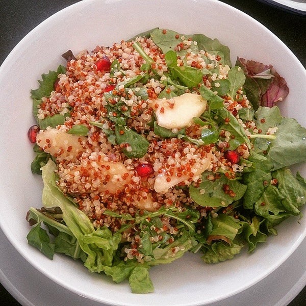 The quinoa salad was very delicious 😋