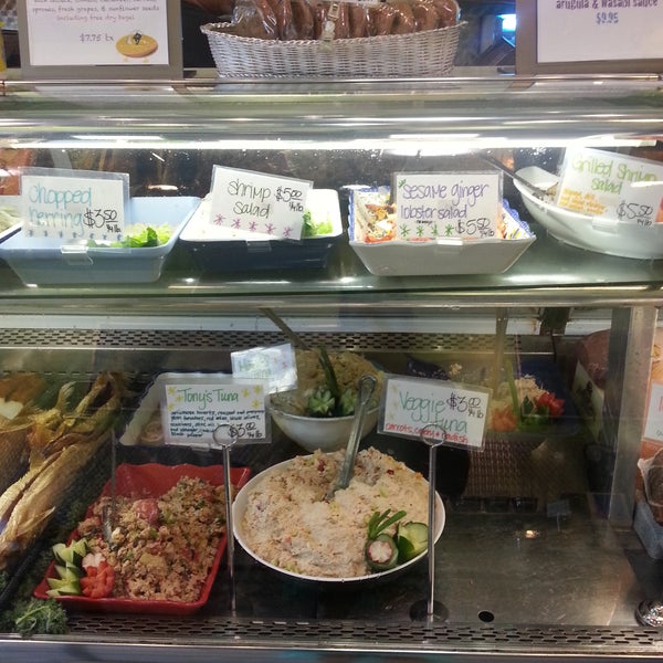 They have an amazing array of salads. Great service. Authentic bagles. What more could you ask for!?