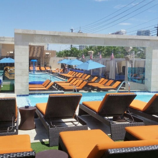 Photo taken at Sapphire Pool &amp; Dayclub Las Vegas by Alverrie P. on 7/26/2014