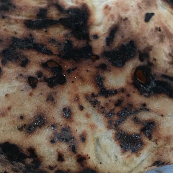 Pizza was burned to black. And I don’t want to have cancer to eat cincerigenic food