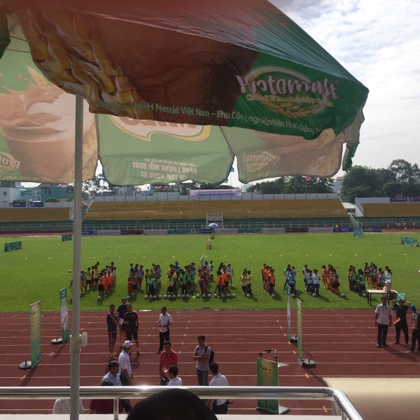 Photo taken at Thong Nhat Stadium by Na L. on 6/20/2016