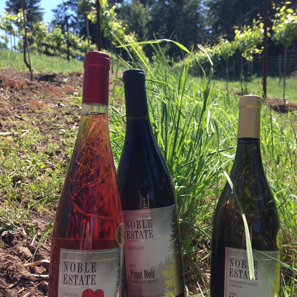 Photo taken at Noble Estate Vineyard &amp; Winery by Noble Estate Vineyard &amp; Winery on 7/8/2014