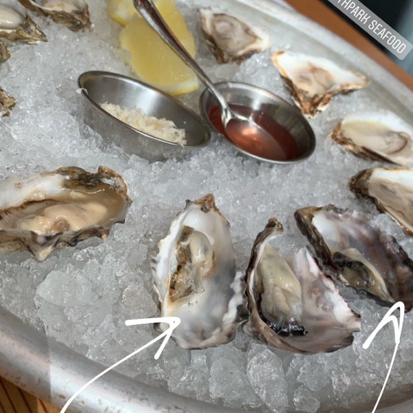 Photo taken at Southpark Seafood &amp; Oyster Bar by Teresa on 4/27/2019
