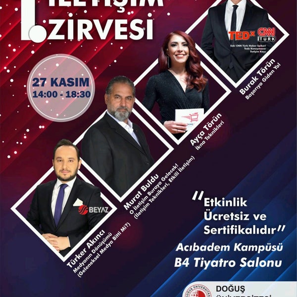 Photo taken at Doğuş Üniversitesi by 👉İ.L. D. on 11/27/2019