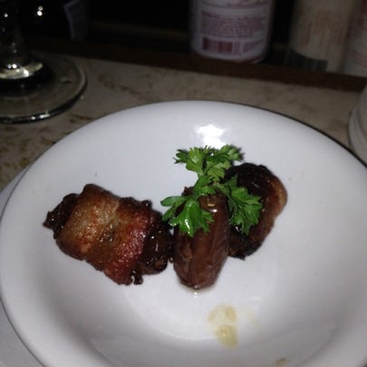 Bacon wrapped dates are scrumptious!