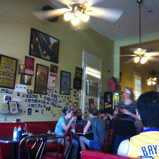 Photo taken at Slim Goodies Diner by Jamie M. on 3/16/2012