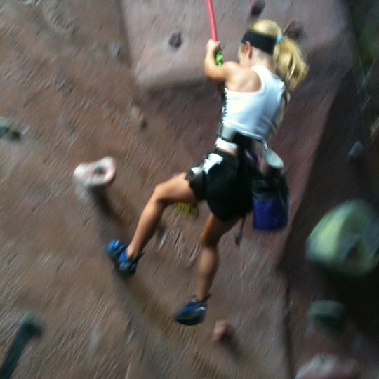 Photo taken at Adventure Rock Climbing Gym Inc by Marcus N. on 8/5/2012