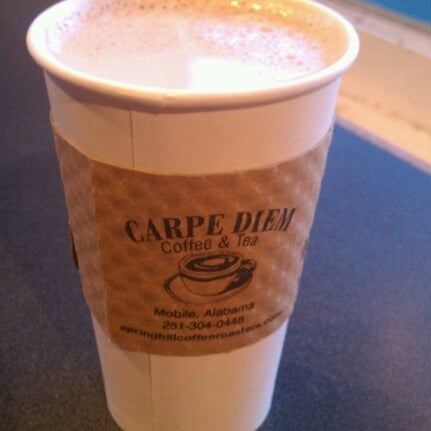Photo taken at Carpe Diem Coffee &amp; Tea Co. by Morgan B. on 7/2/2012