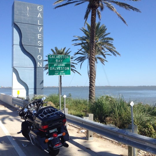 Galveston Causeway Bridge in Galveston