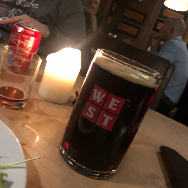 Photo taken at WEST Brewery, Bar &amp; Restaurant by Thomas K. on 12/28/2018