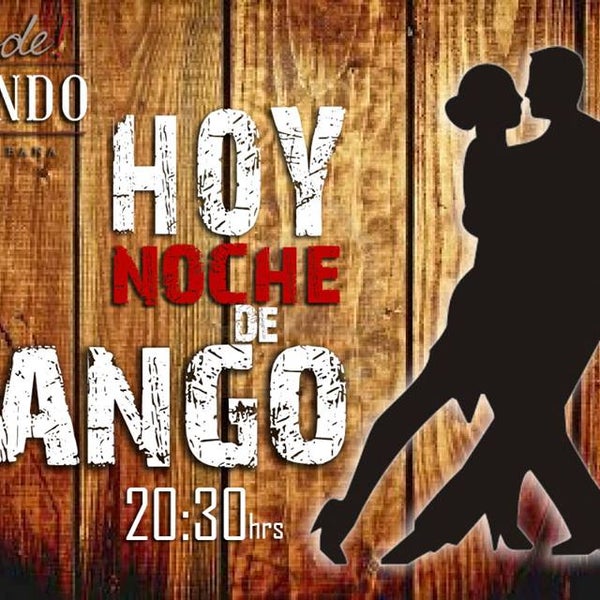 Visítanos esta noche de tango y pizza.