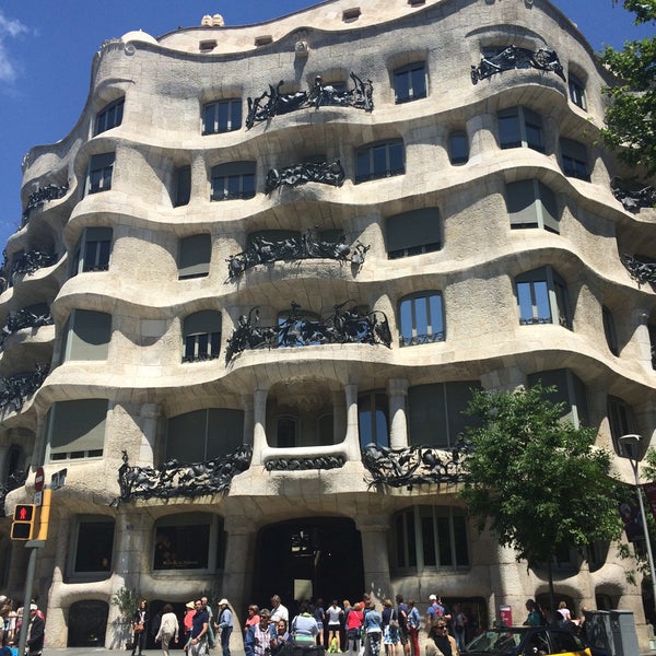 Photo taken at La Pedrera (Casa Milà) by Nika L. on 5/22/2015
