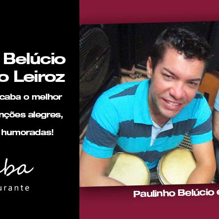 Boa música e deliciosos pratos, em um ambiente super aconchegante. No próximo sábado (09/08), a dupla Paulinho Belúcio e Rodrigo Leiroz se apresenta no Jabuticaba, a partir das 20h15.